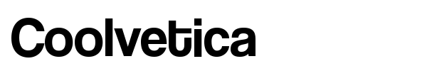 Coolvetica font preview